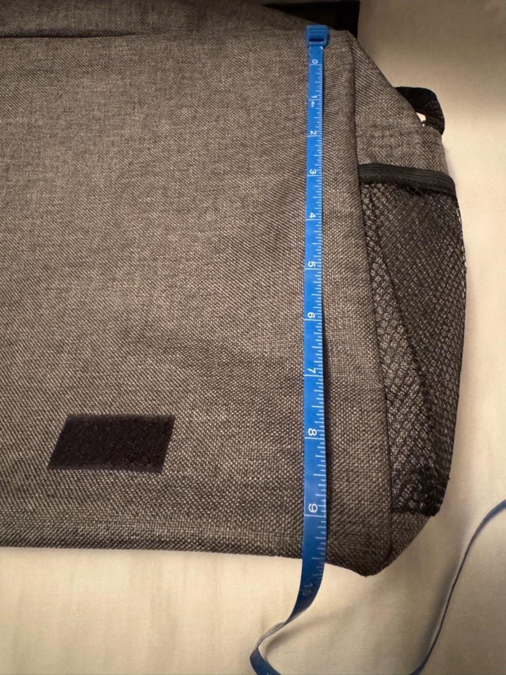 NWOT- Heathered Grey Laptop Messenger Bag Padded/Adjustable Shoulder Strap - Picture 10 of 10